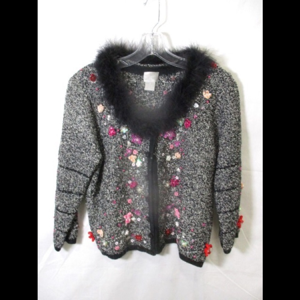 Kids unique flowered sweater